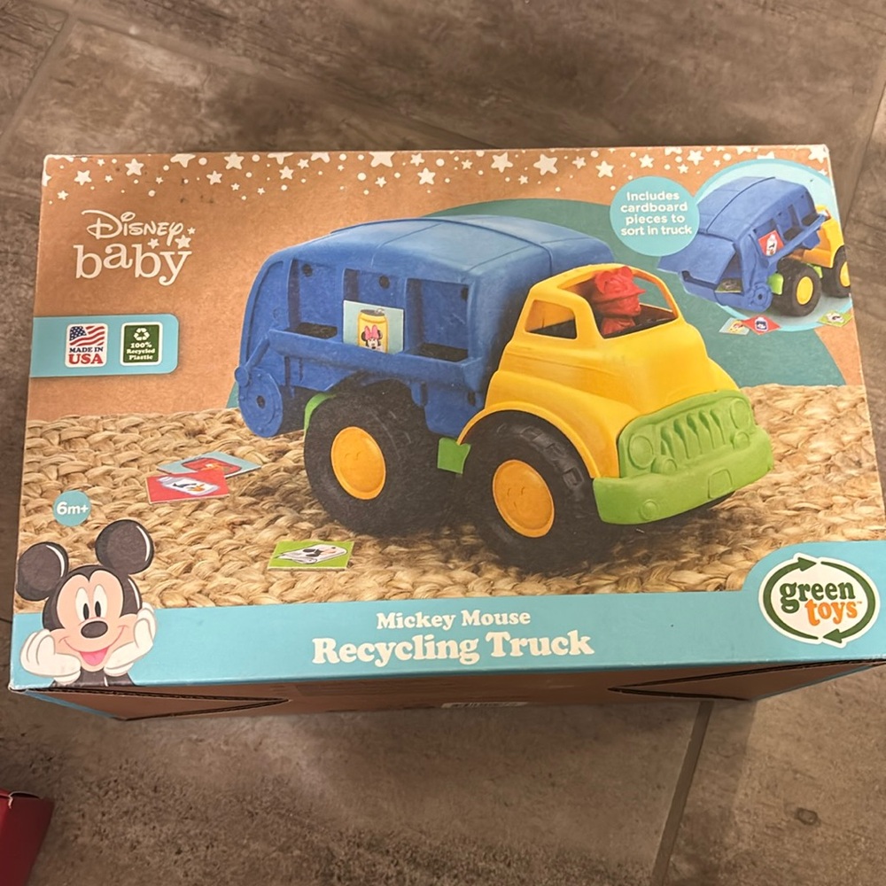 UNOPENED Green Toys Mickey Mouse Recycling Truck